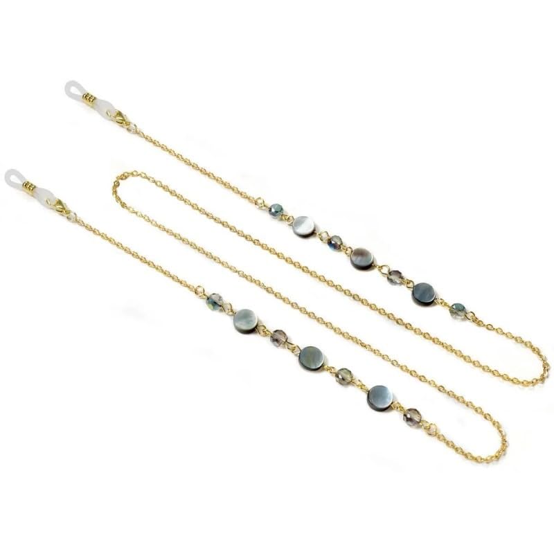 Natural Shell Crystal Glasses Chain Sunglasses Lanyard Neck Eyewear Accessory