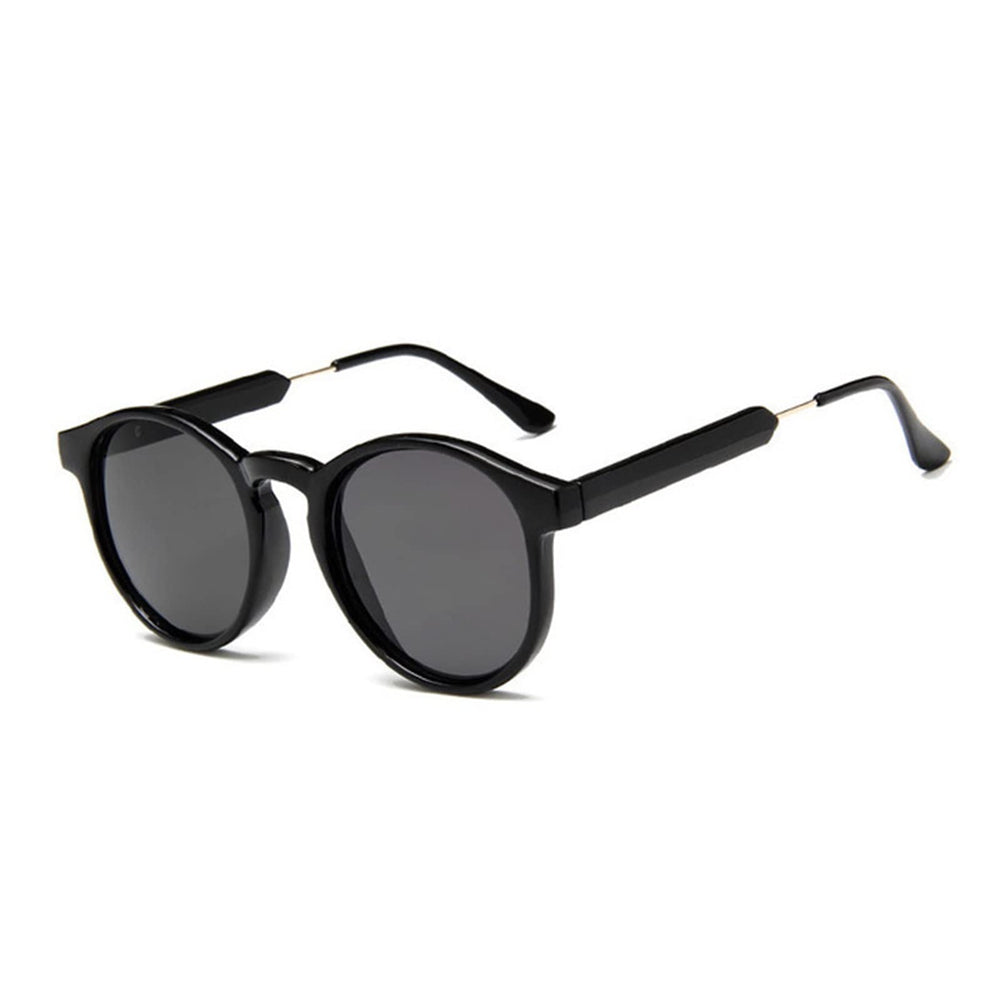 Vintage Round Sunglasses Unisex Transparent Frame Retro UV Protection Eyewear