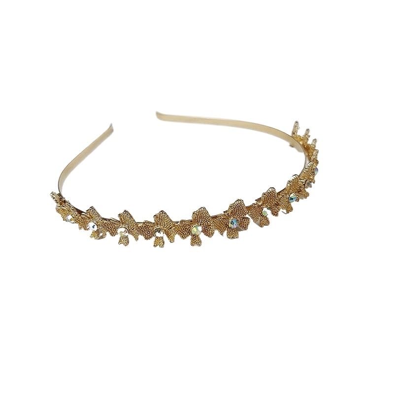 Rhinestone Flower Zircon Hairband Alloy Fashion Headband Hair Accessory