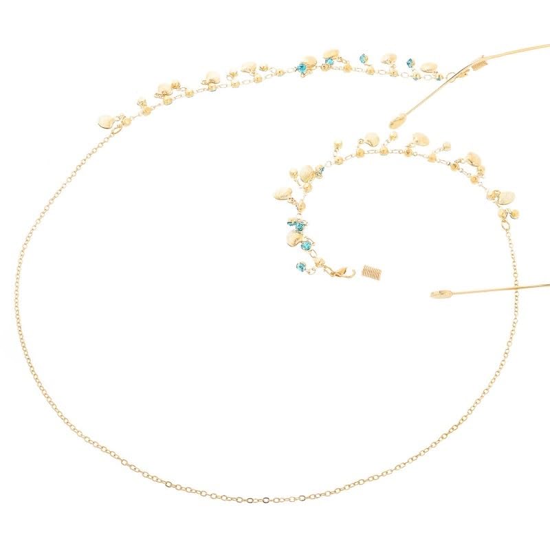 Rhinestone Shell Eyeglass Chain Decorative Reading Glasses Rope Accessory