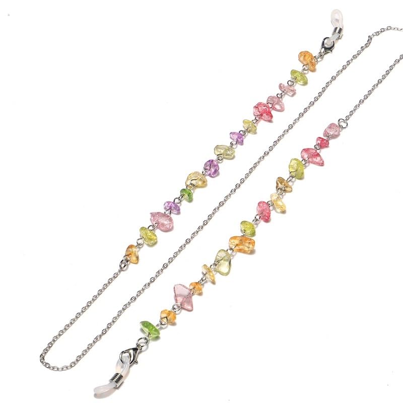 Natural Stone Glasses Chain Handmade Transparent Sunglasses Rope Eyewear Accessory