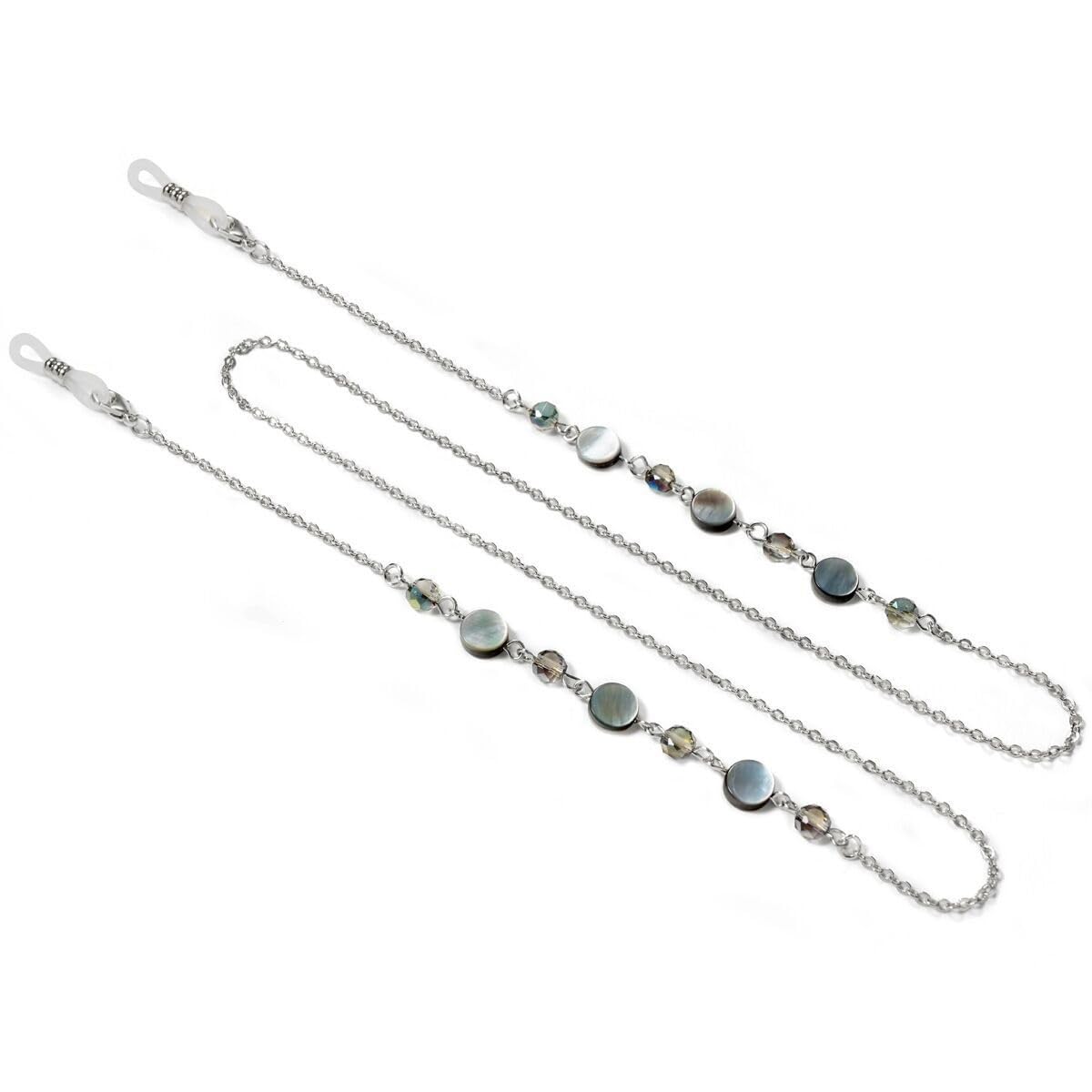 Natural Shell Crystal Glasses Chain Sunglasses Lanyard Neck Eyewear Accessory