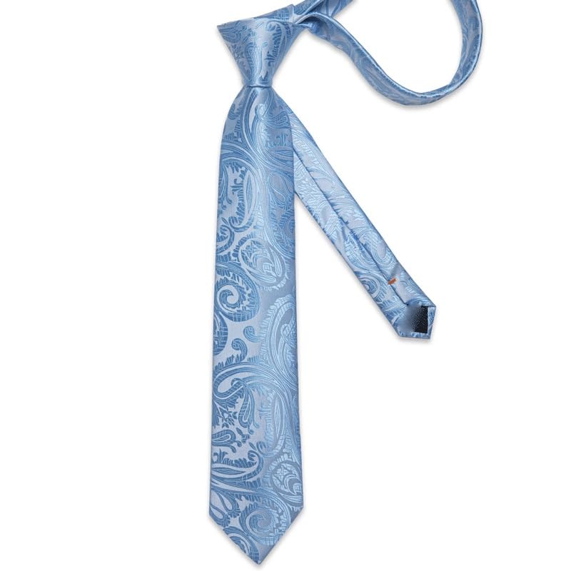 Men Silk Tie Set Bow Tie Necktie Pocket Square Cufflinks