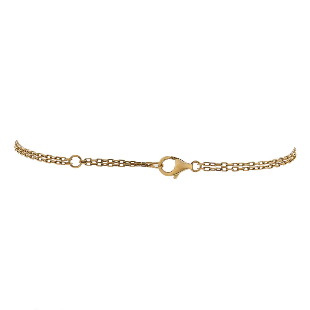 18K Yellow Gold Diamond Love Bracelet Classic Two Diamond