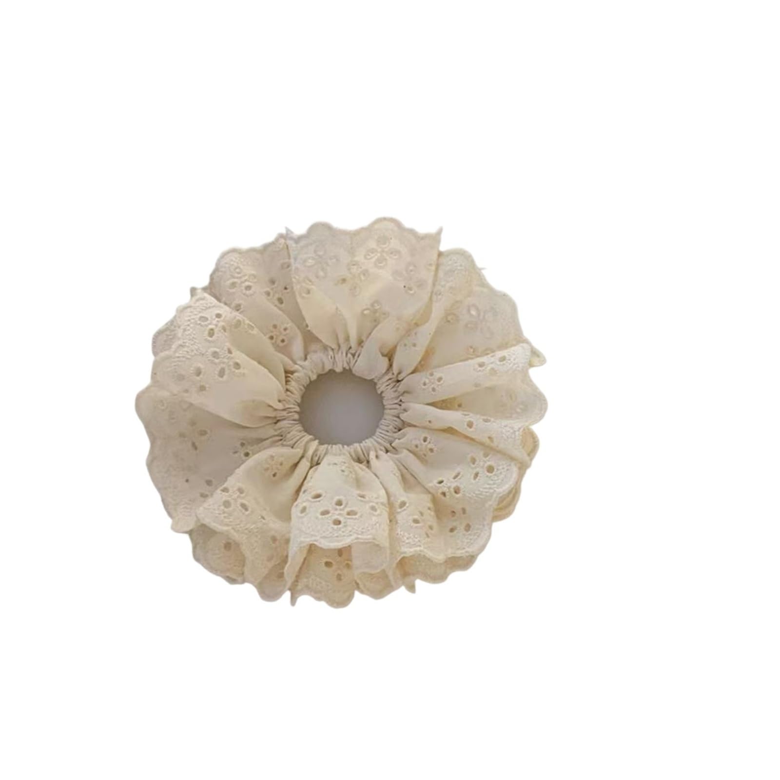 Lace Jacquard Scrunchies Elastic Ponytail Hair Ties Women