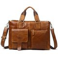 Vintage Mens Laptop Briefcase Office Shoulder Tote Crossbody Messenger