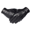 Men Winter Leather Touchscreen Fleece Lined Driving Gloves