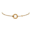 18K Yellow Gold Diamond Love Bracelet Classic Two Diamond