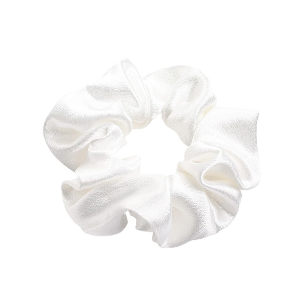 Solid Satin Scrunchies Silk Hair Bands Ponytail Holders Women