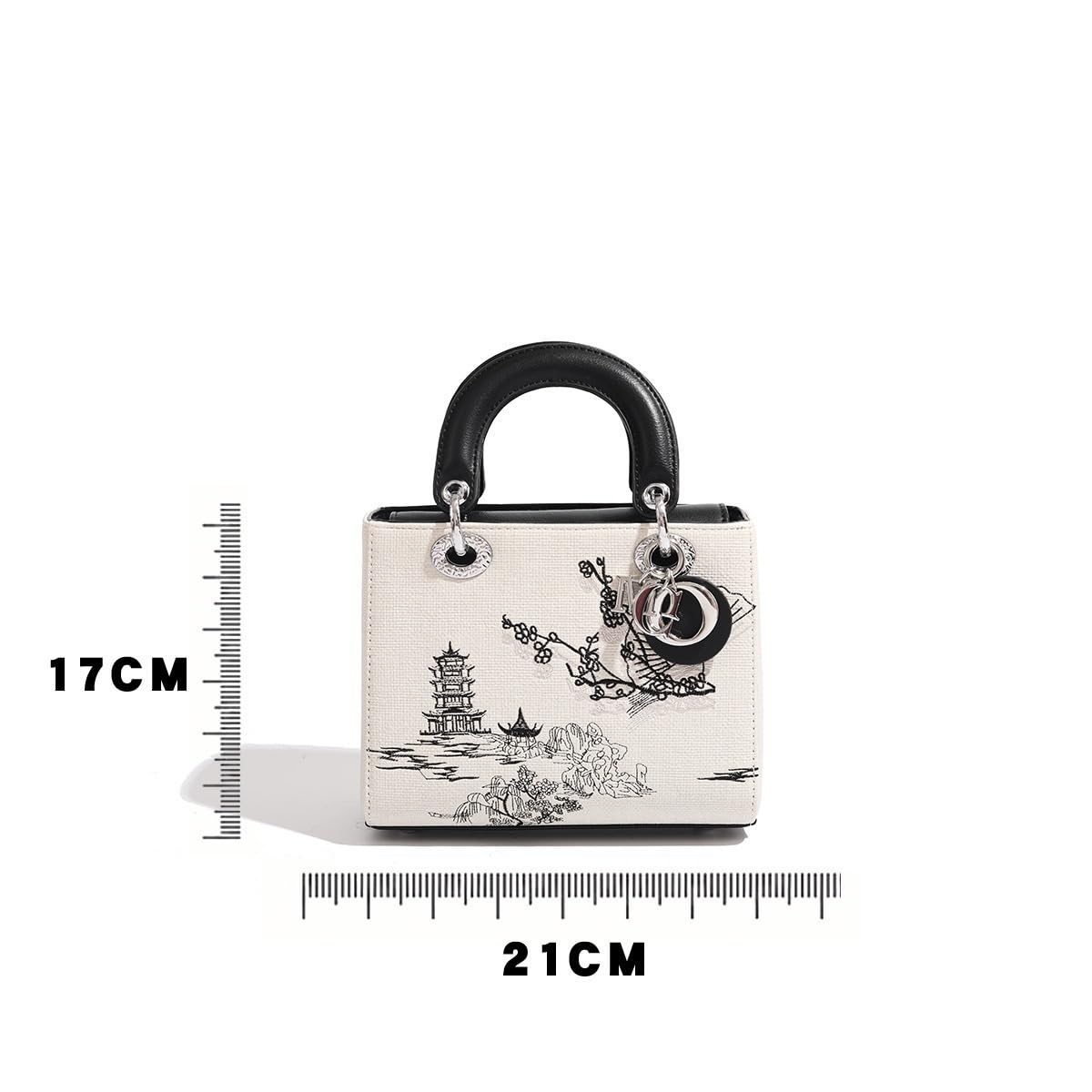 Chinese Style Womens Shoulder Bag Elegant Textured Designer Handbag