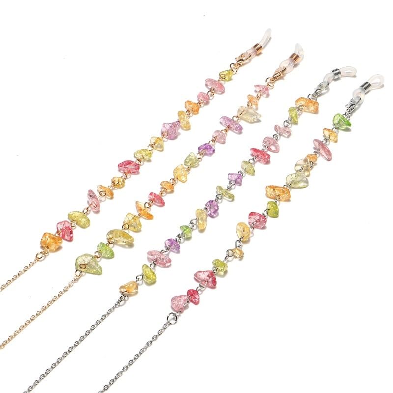 Natural Stone Glasses Chain Handmade Transparent Sunglasses Rope Eyewear Accessory