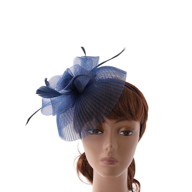 Handmade Gauze Headband Banquet Hat Hair Clip Accessory