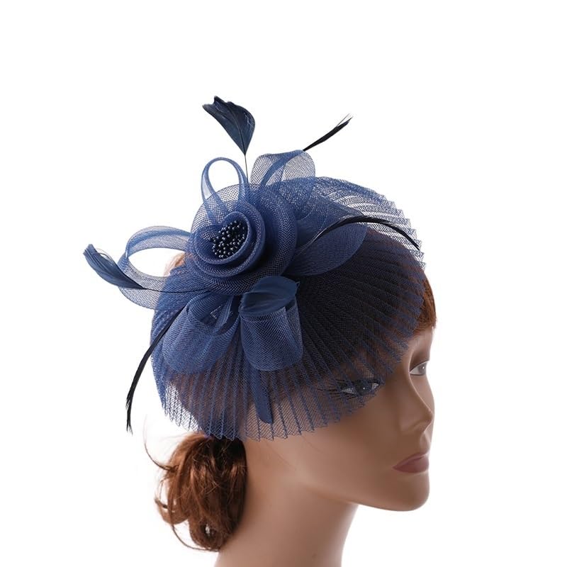 Handmade Gauze Headband Banquet Hat Hair Clip Accessory