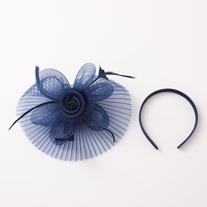 Handmade Gauze Headband Banquet Hat Hair Clip Accessory