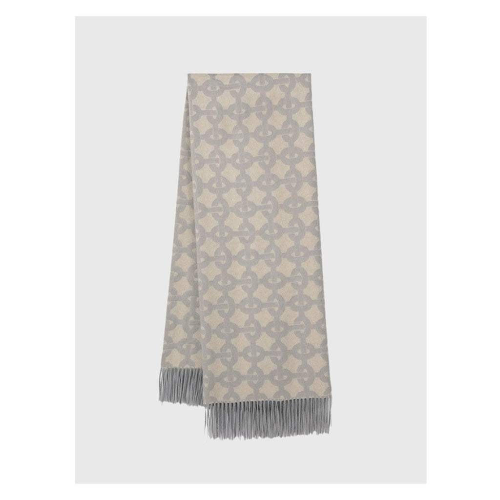 Thick Jacquard Reversible Cashmere Shawl Scarf