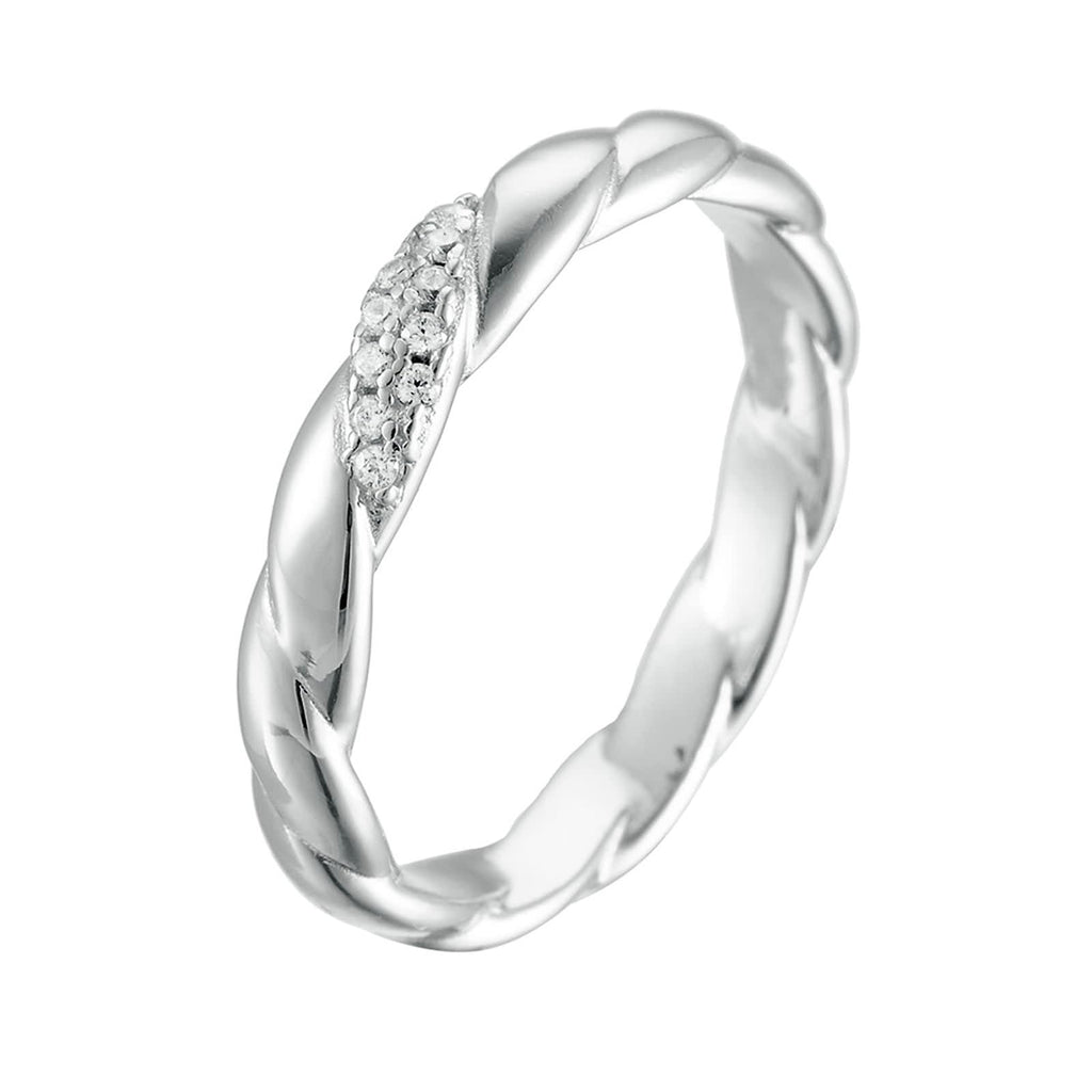 Vintage Yellow Gold Diamond Wedding Band 9K 14K 18K Women Ring