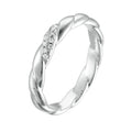Vintage Yellow Gold Diamond Wedding Band 9K 14K 18K Women Ring