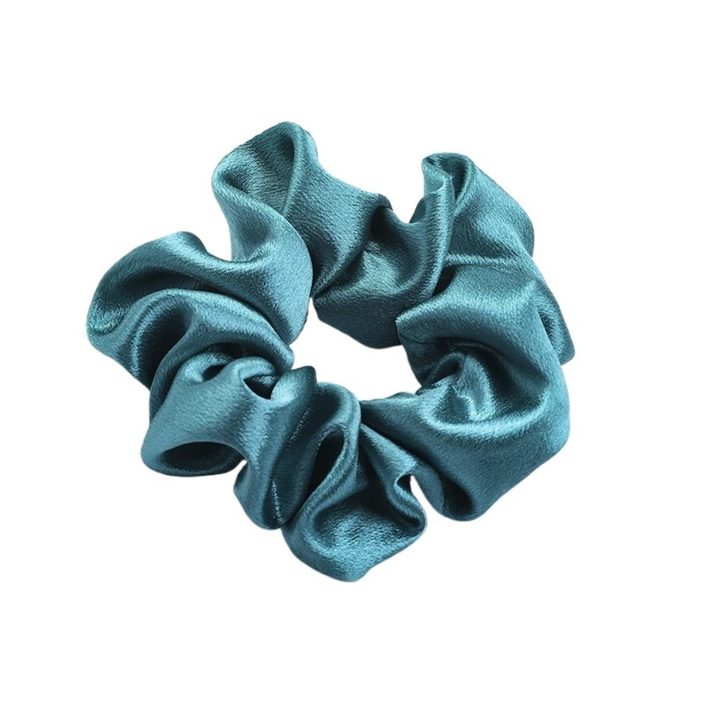 Solid Satin Scrunchies Silk Hair Bands Ponytail Holders Women