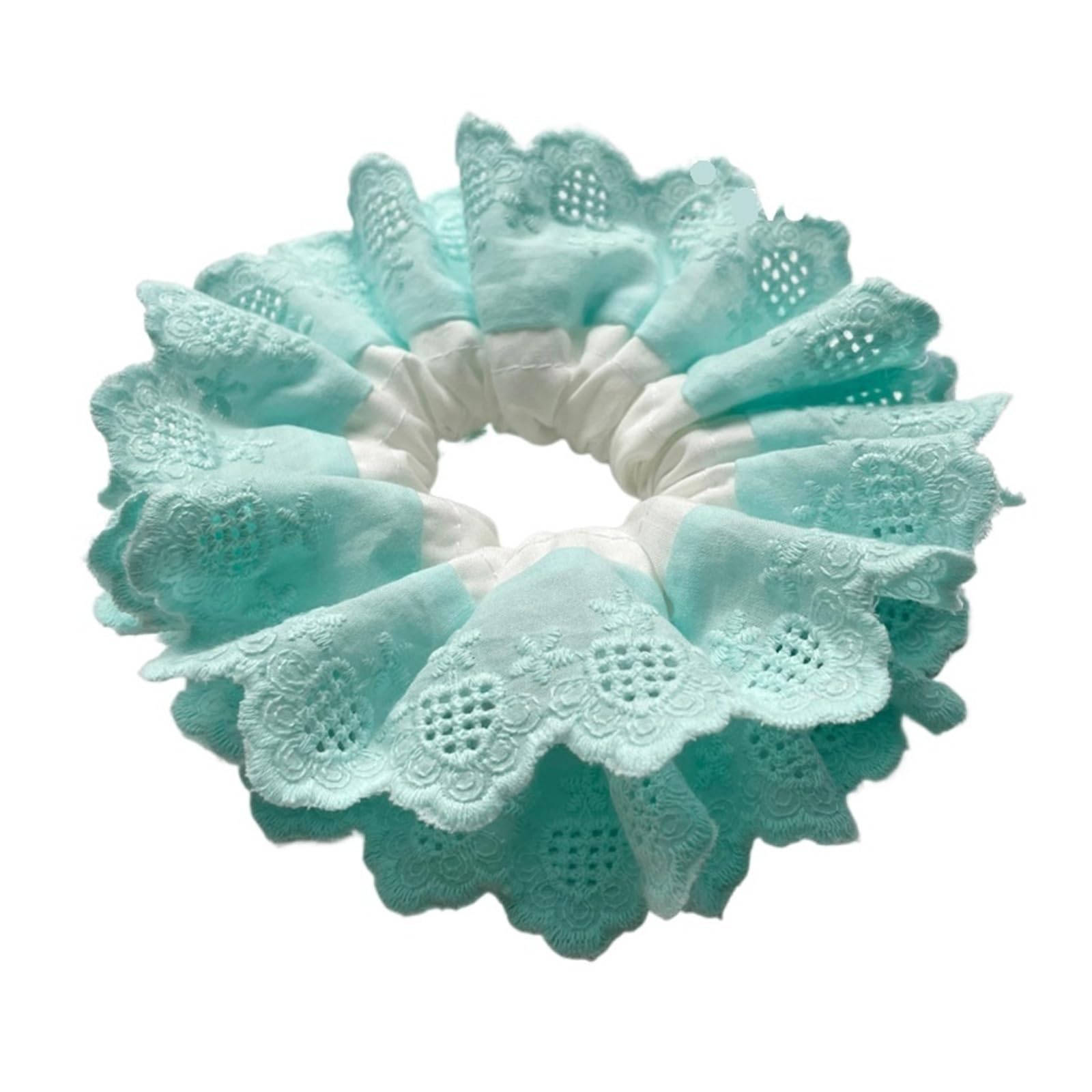 Lace Jacquard Scrunchies Elastic Ponytail Hair Ties Women
