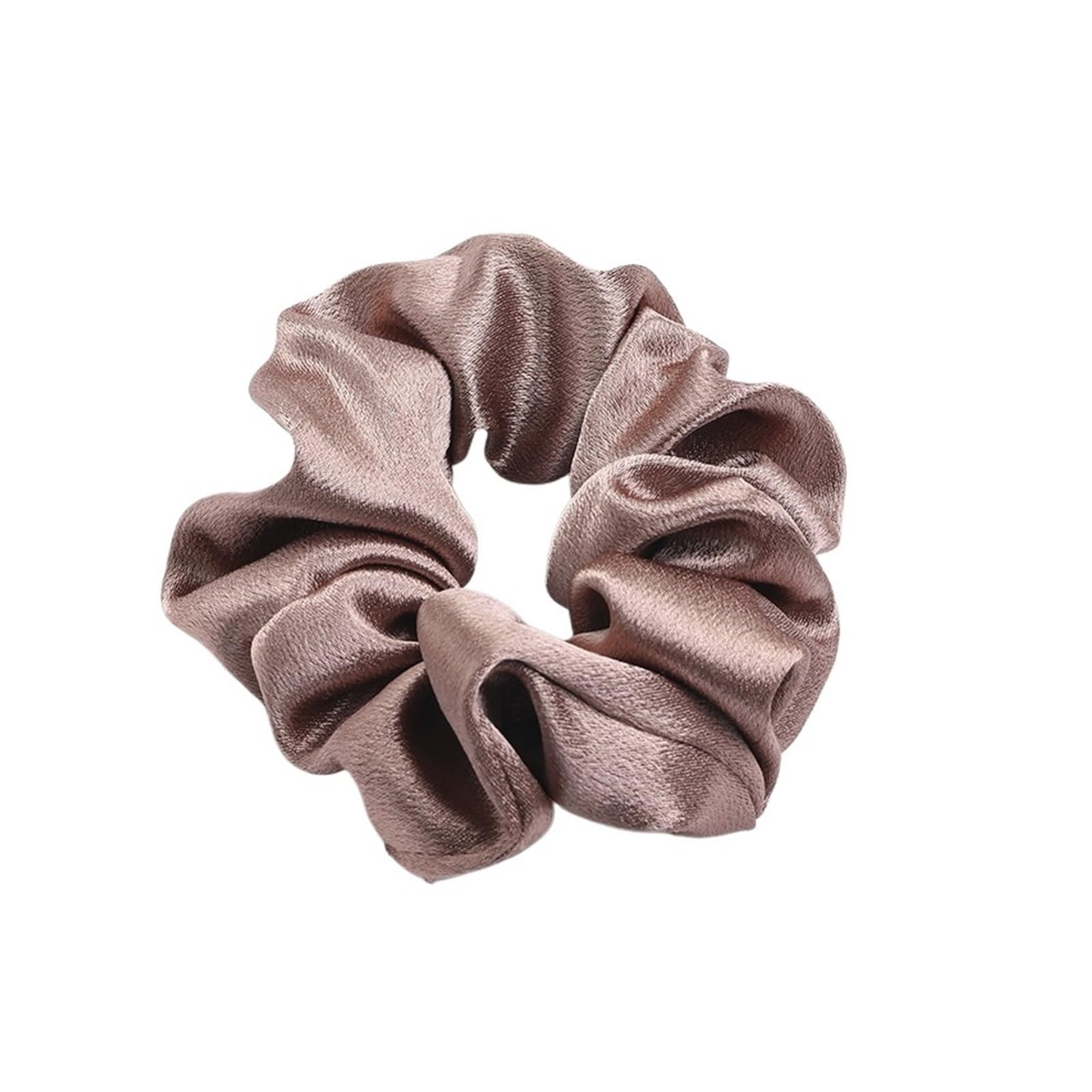 Solid Satin Scrunchies Silk Hair Bands Ponytail Holders Women