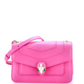 Pre Loved Serpenti Forever Mini Shoulder Bag Pink Leather