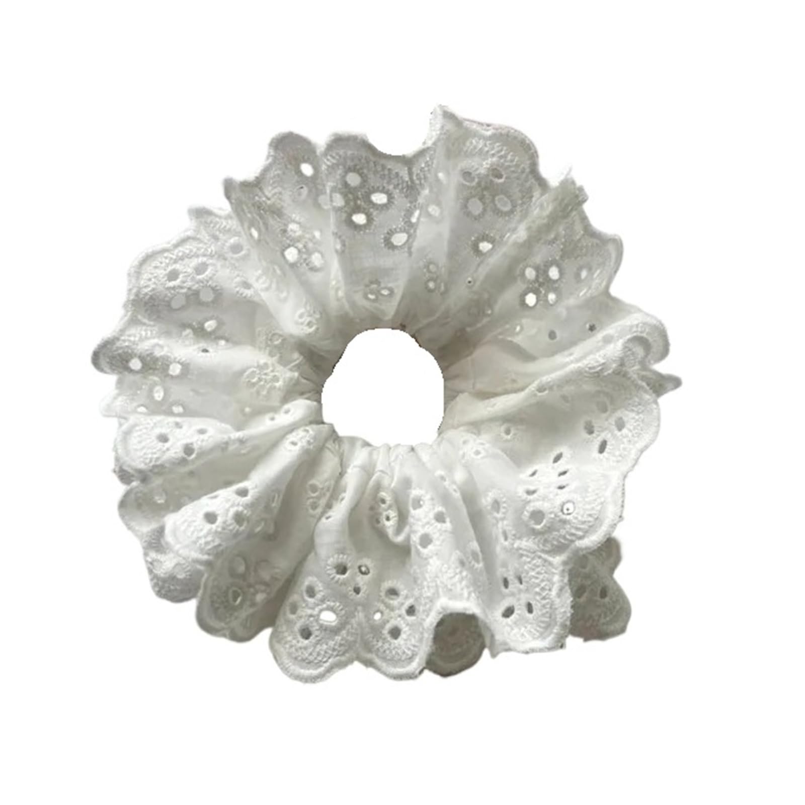 Lace Jacquard Scrunchies Elastic Ponytail Hair Ties Women