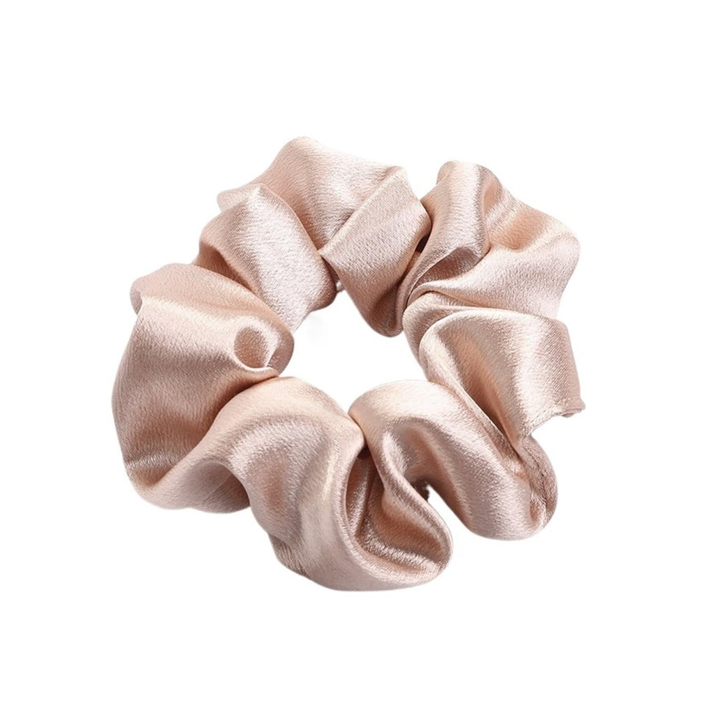 Solid Satin Scrunchies Silk Hair Bands Ponytail Holders Women