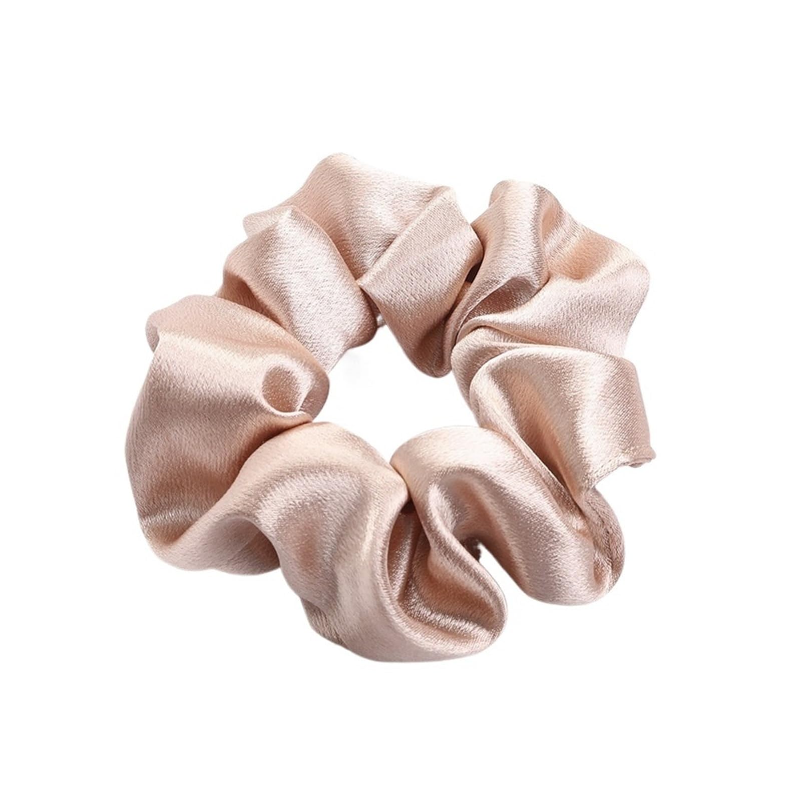 Solid Satin Scrunchies Silk Hair Bands Ponytail Holders Women