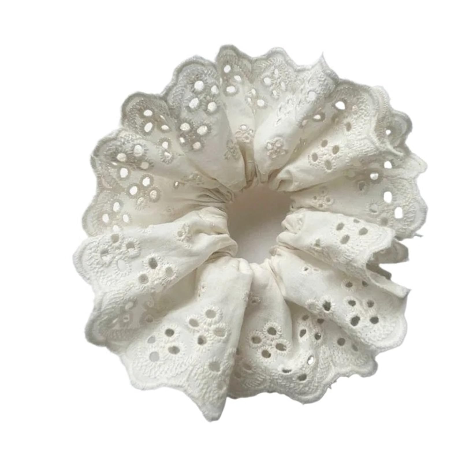 Lace Jacquard Scrunchies Elastic Ponytail Hair Ties Women