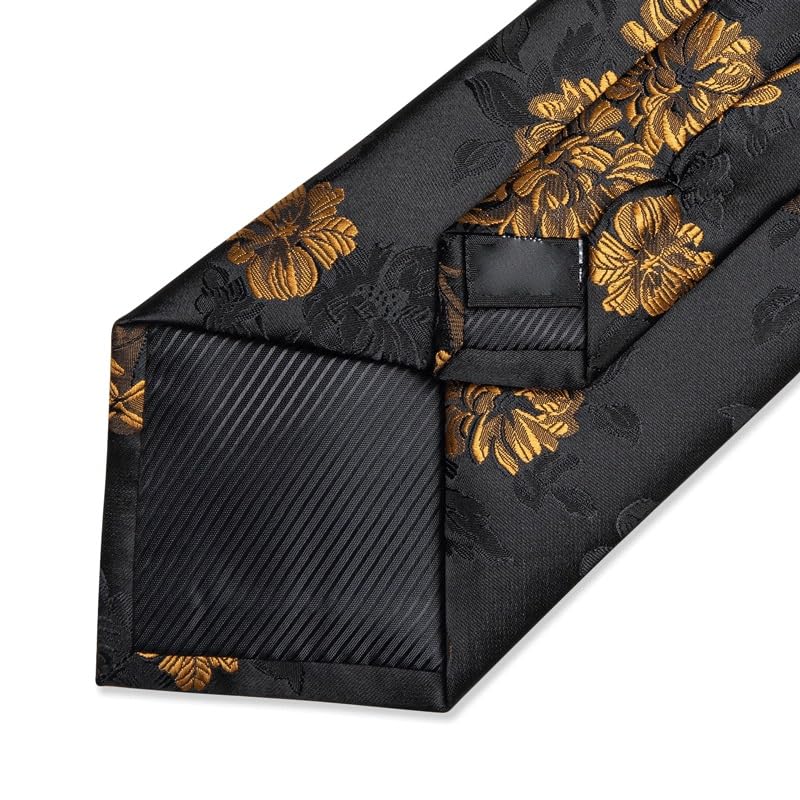 Men Silk Bow Tie Set with Necktie Pocket Square Cufflinks