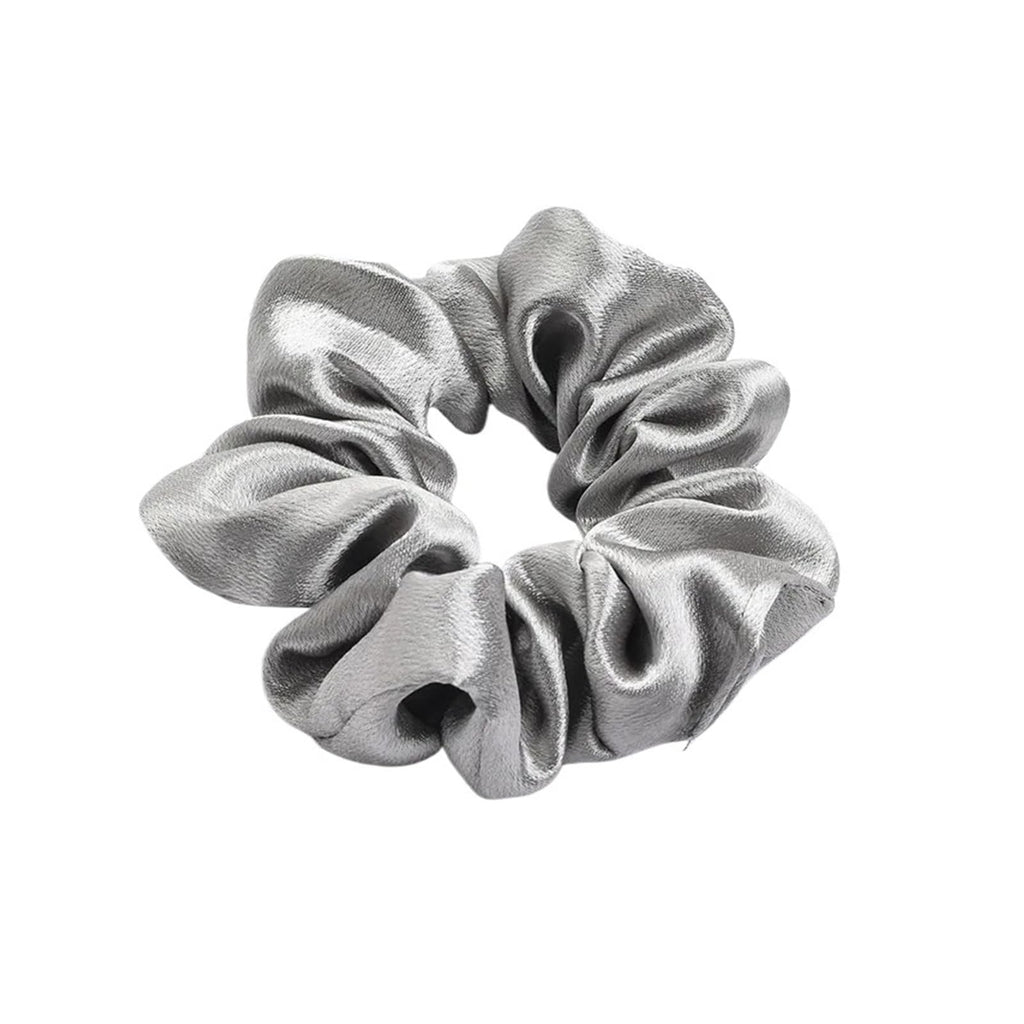 Solid Satin Scrunchies Silk Hair Bands Ponytail Holders Women