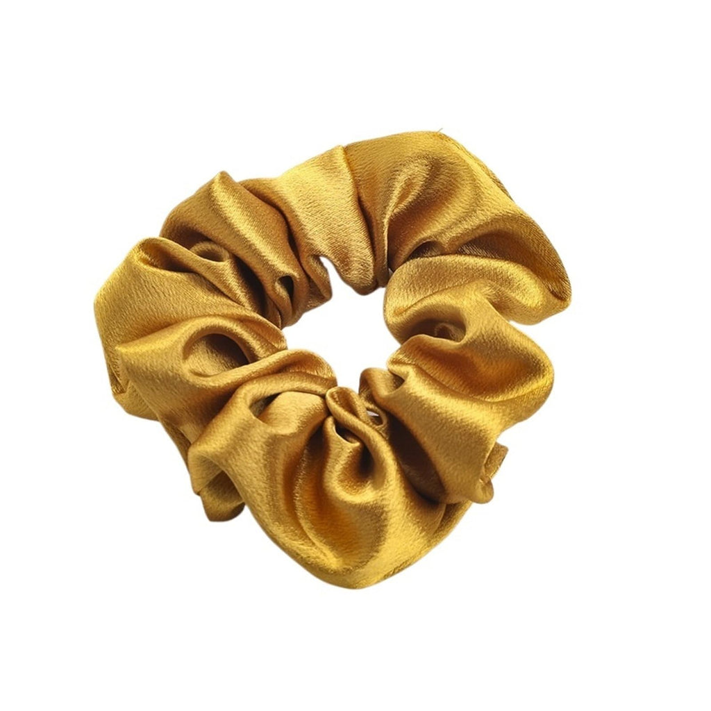 Solid Satin Scrunchies Silk Hair Bands Ponytail Holders Women