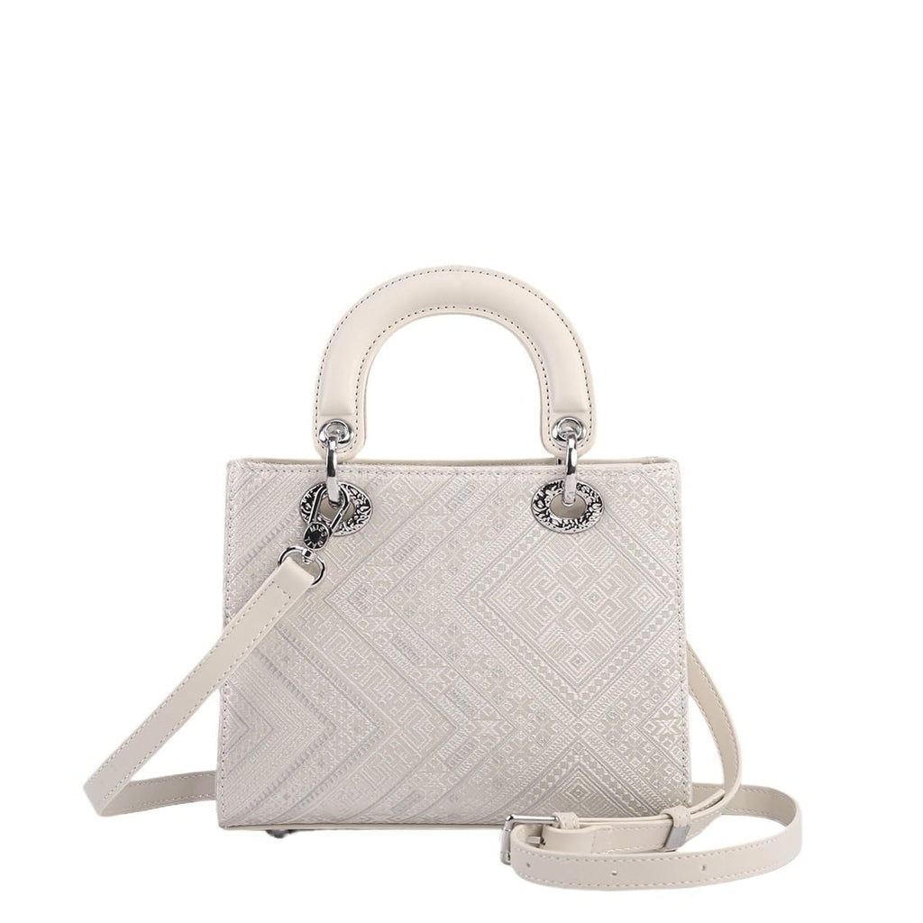Chinese Style Womens Shoulder Bag Elegant Textured Designer Handbag