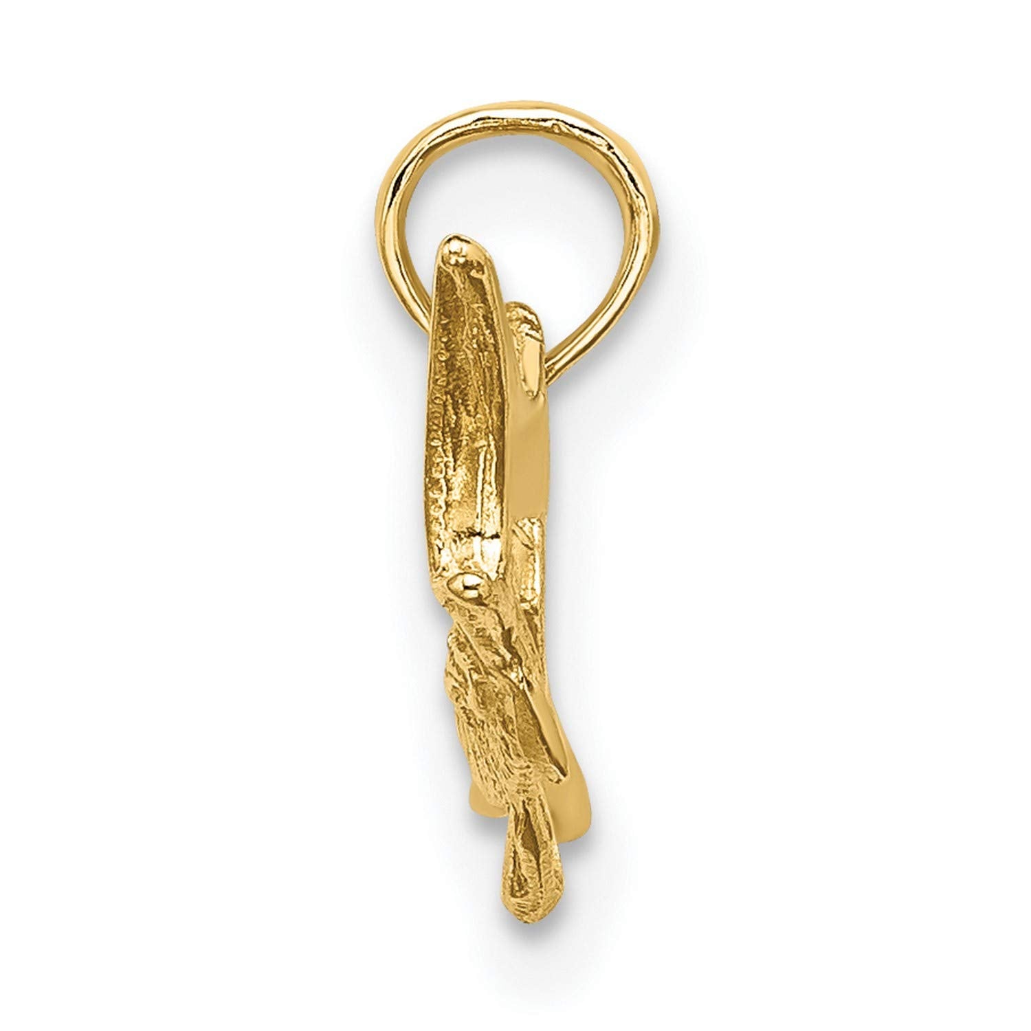 14K Yellow Gold Marlin Pendant Necklace Nautical Ocean Angler Jewelry