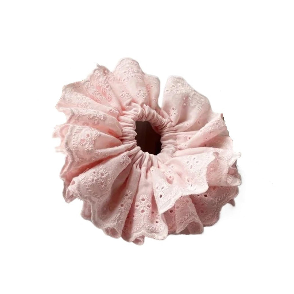 Lace Jacquard Scrunchies Elastic Ponytail Hair Ties Women