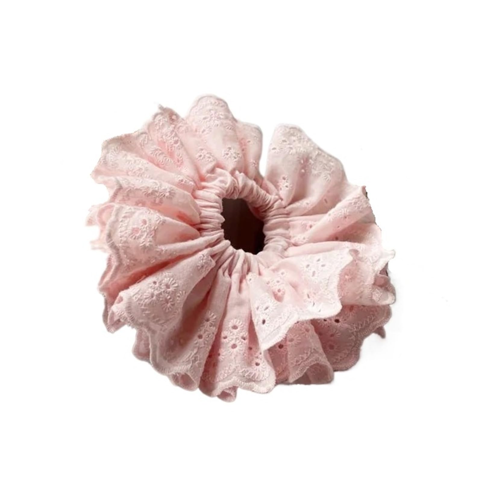 Lace Jacquard Scrunchies Elastic Ponytail Hair Ties Women