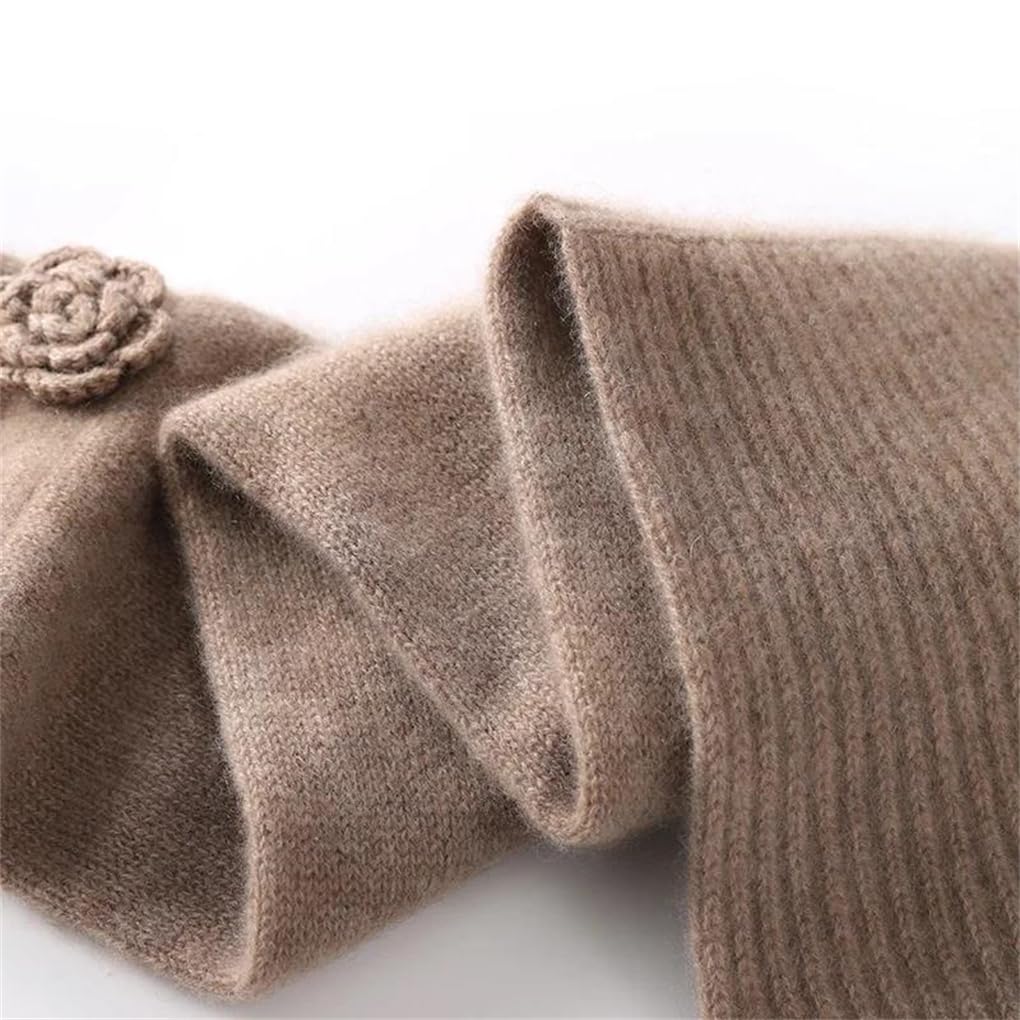 Women Floral Hook Knit Cashmere Shawl Neck Wrap