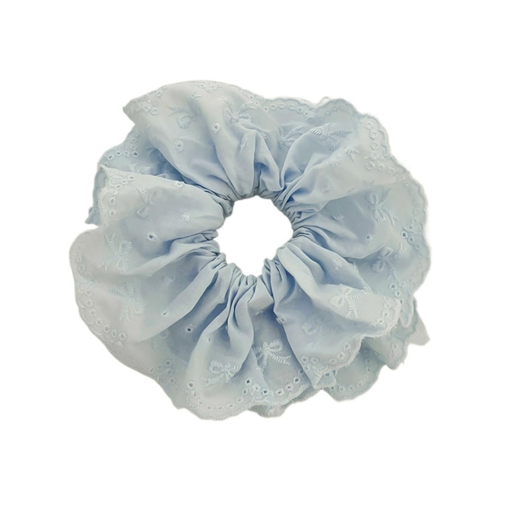 Lace Jacquard Scrunchies Elastic Ponytail Hair Ties Women