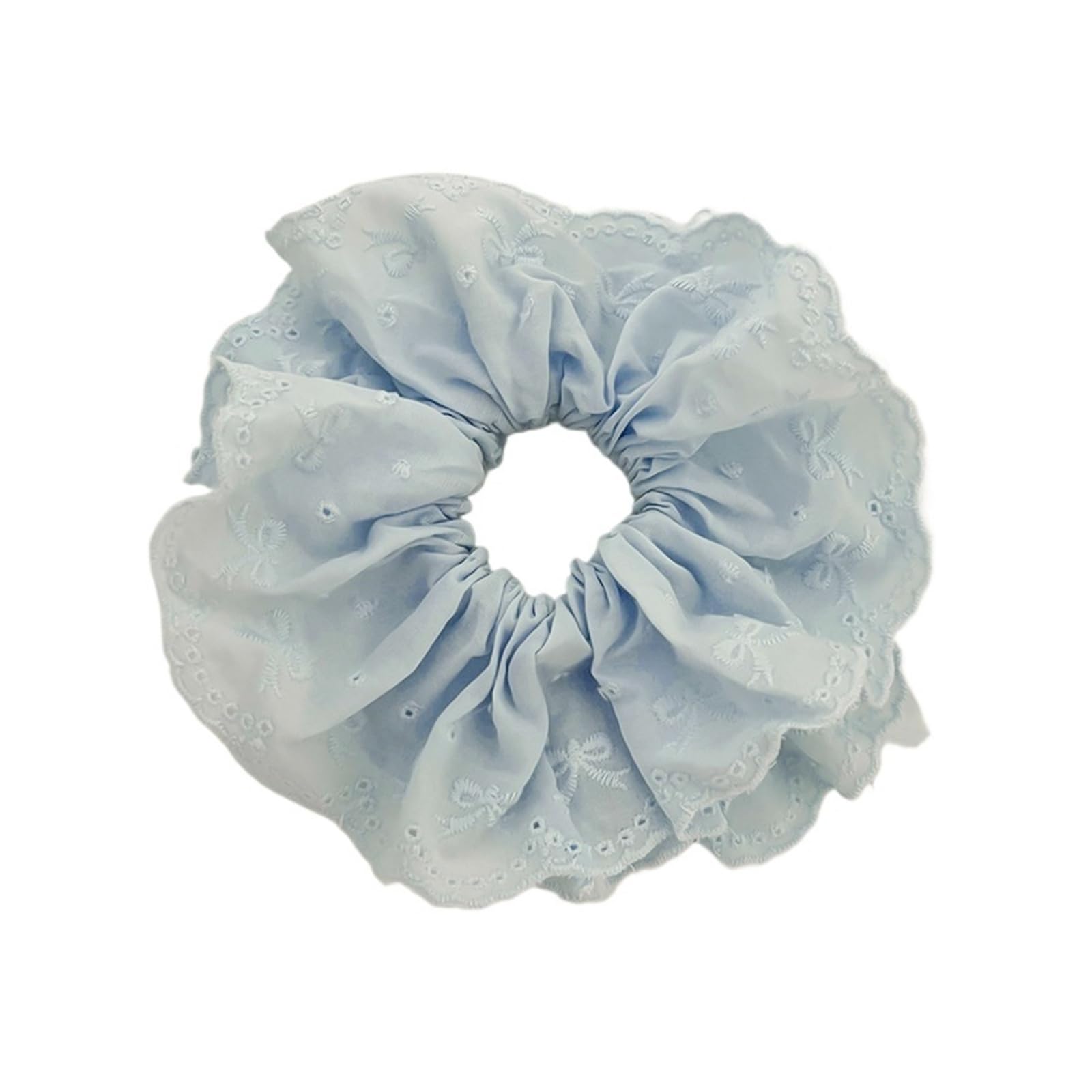 Lace Jacquard Scrunchies Elastic Ponytail Hair Ties Women