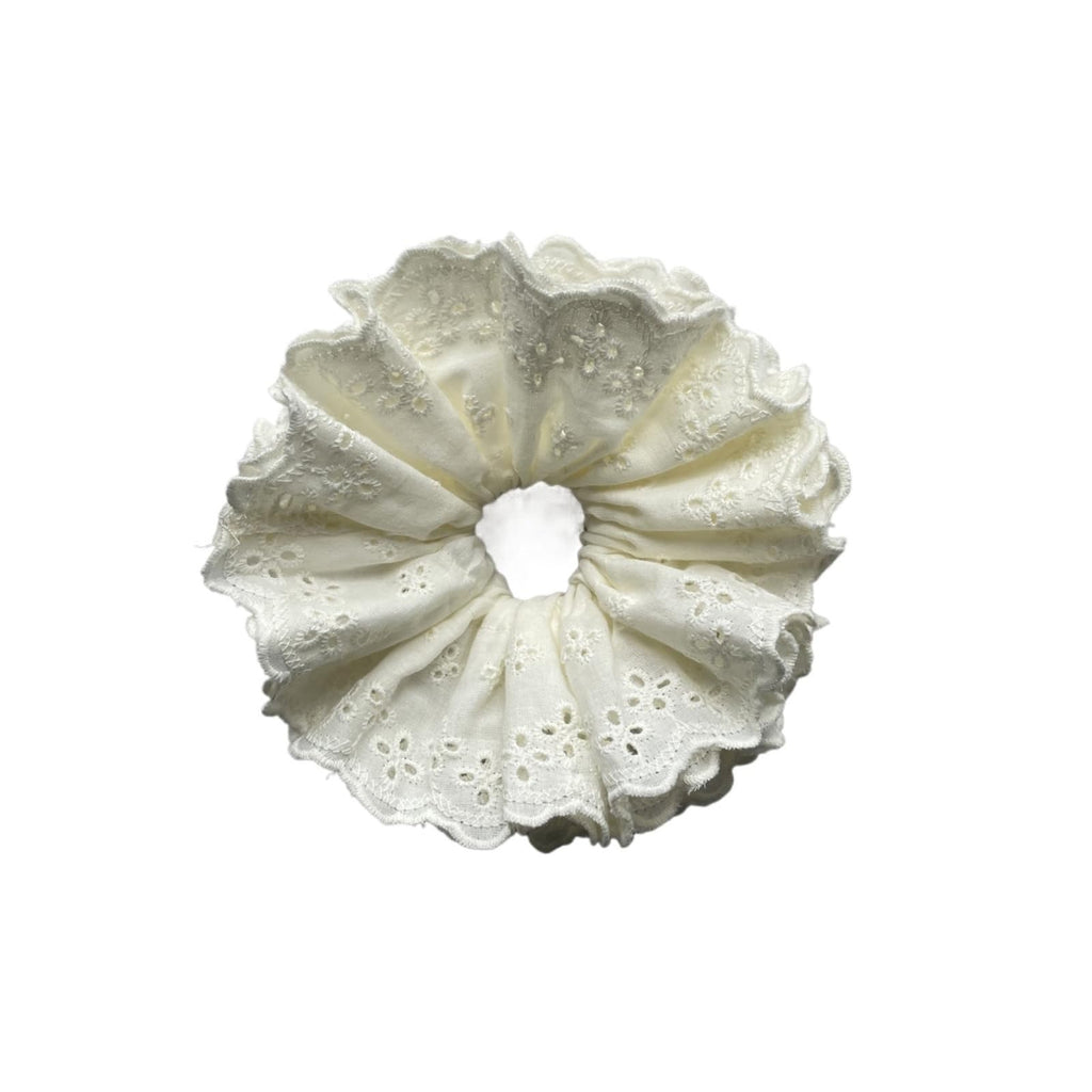 Lace Jacquard Scrunchies Elastic Ponytail Hair Ties Women
