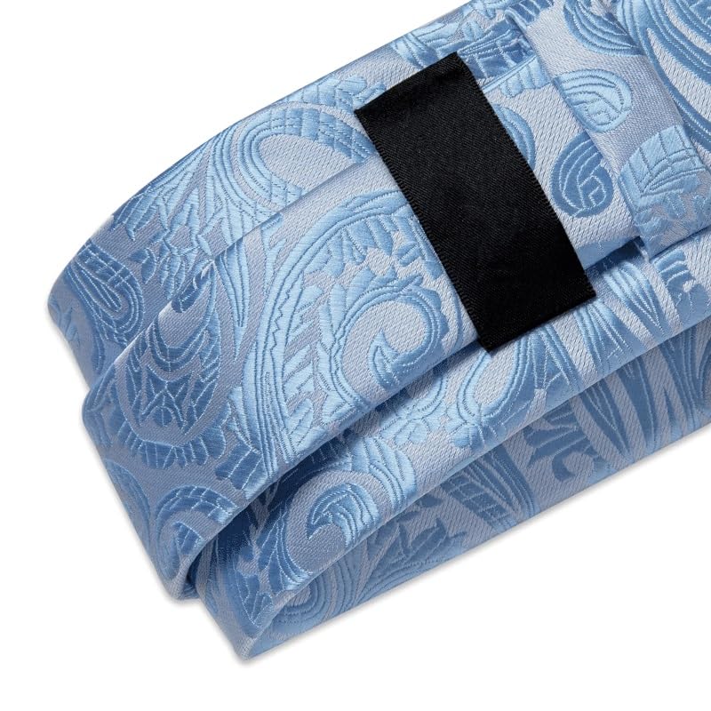 Men Silk Tie Set Bow Tie Necktie Pocket Square Cufflinks