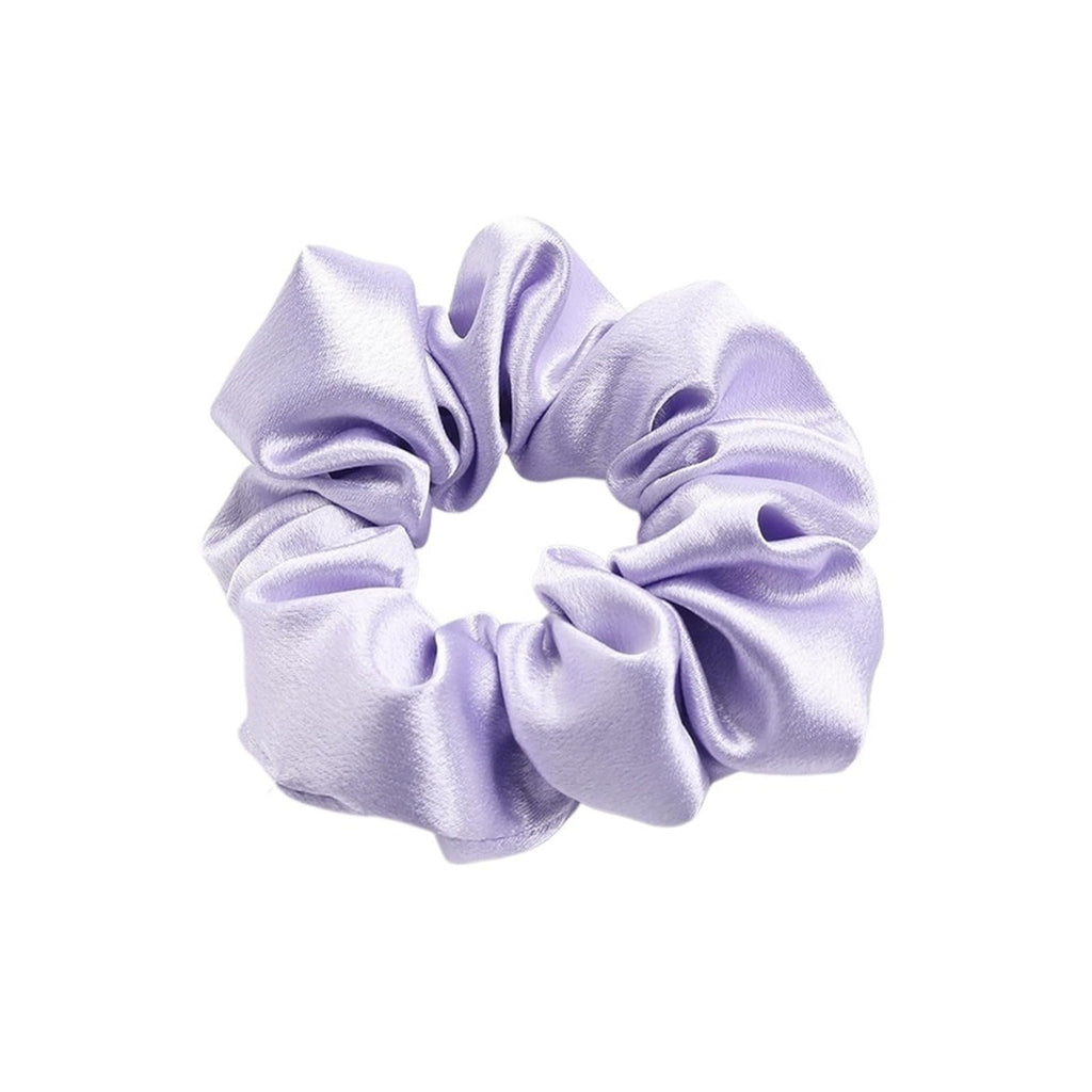Solid Satin Scrunchies Silk Hair Bands Ponytail Holders Women