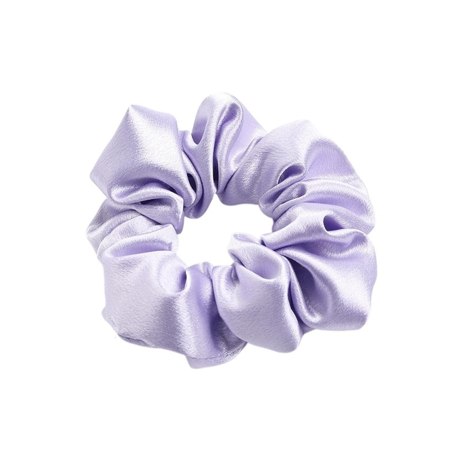 Solid Satin Scrunchies Silk Hair Bands Ponytail Holders Women