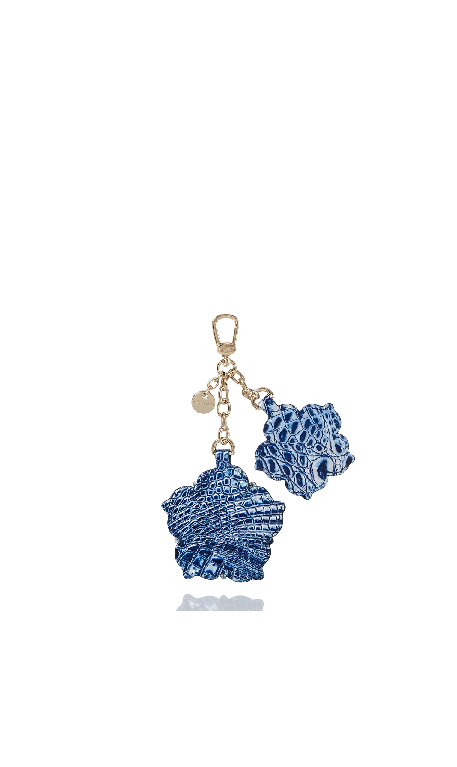 Floral Duo Bag Charm Keychain Decorative Bag Accessory