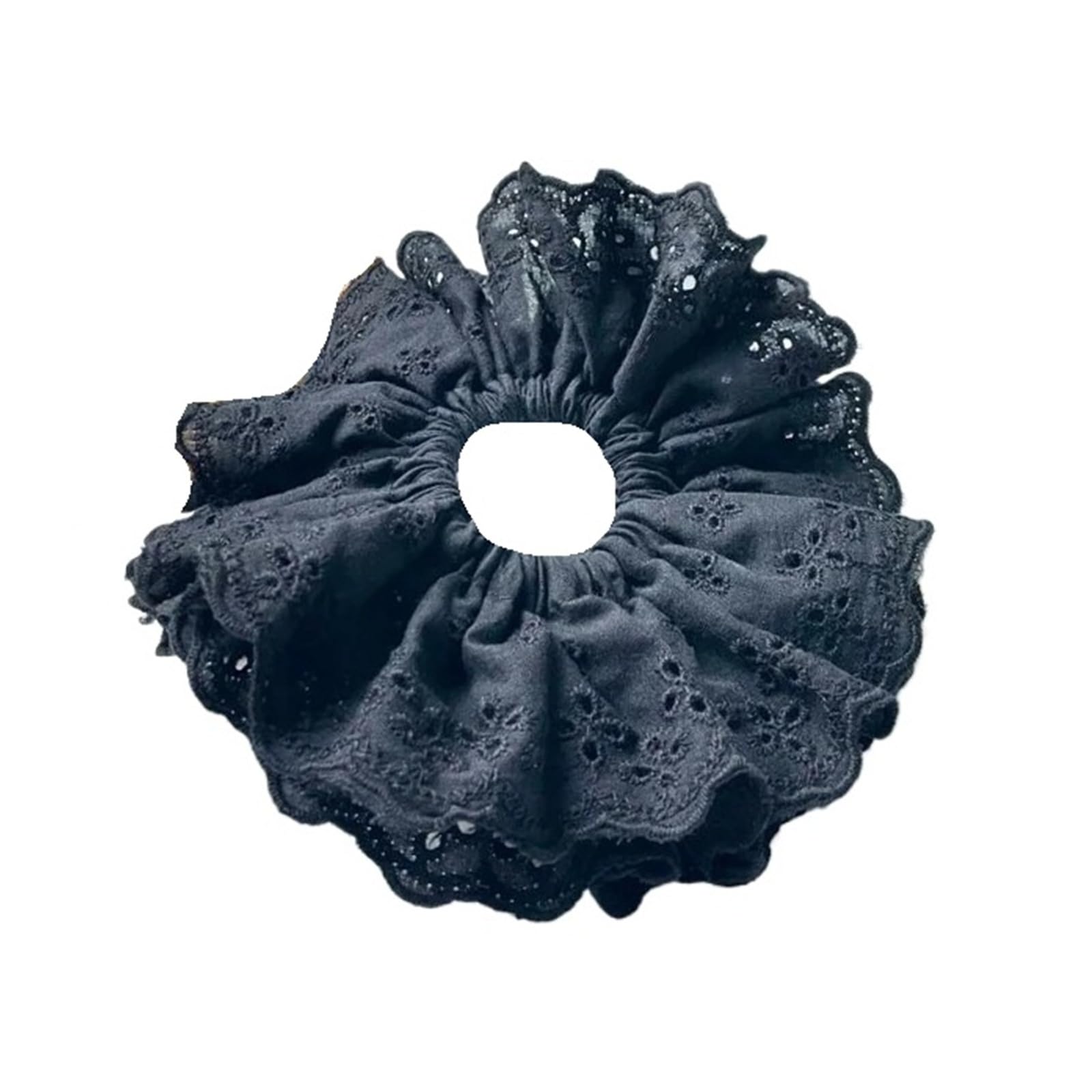 Lace Jacquard Scrunchies Elastic Ponytail Hair Ties Women