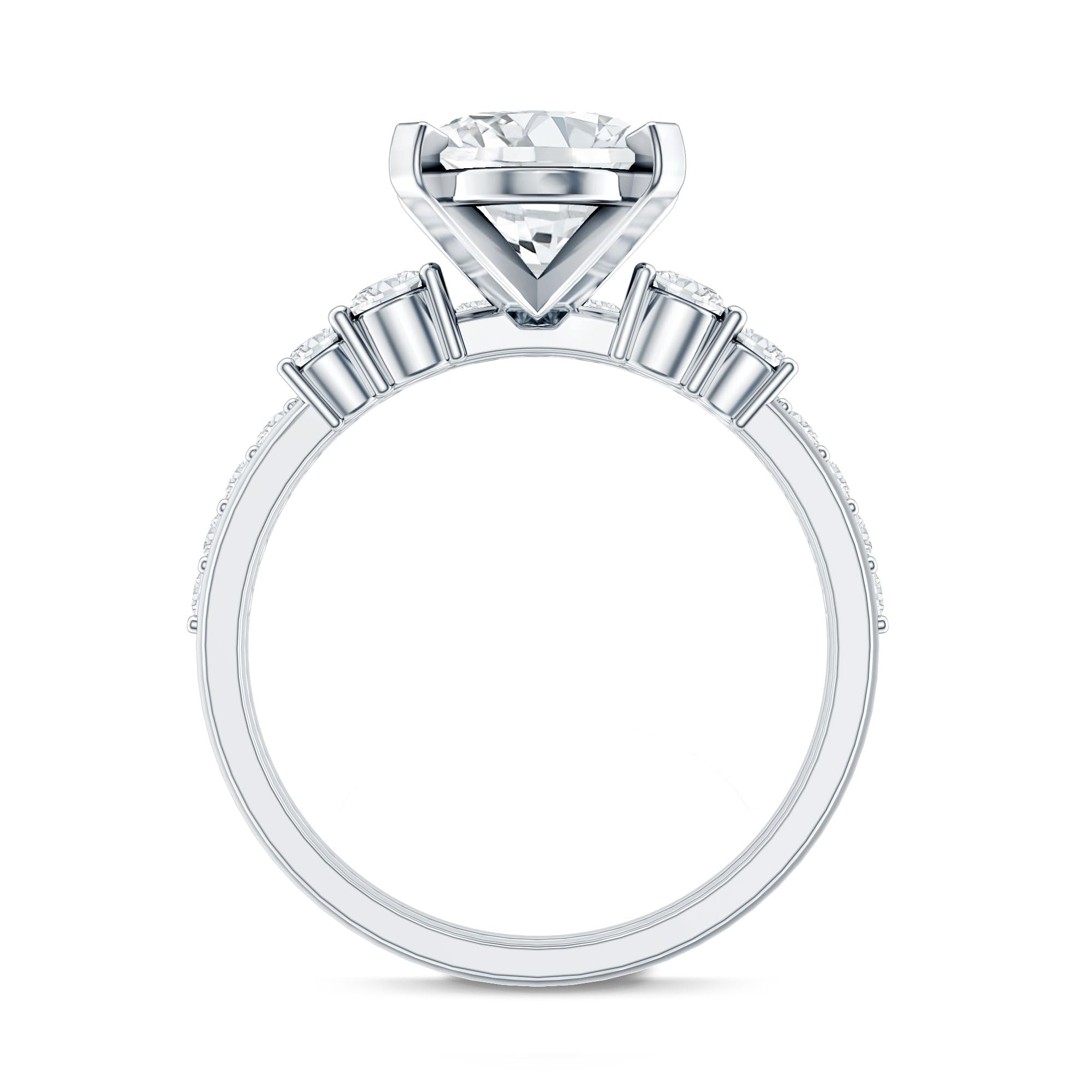 3 Carat Oval Lab Diamond Bridal Set E VS1 IGI