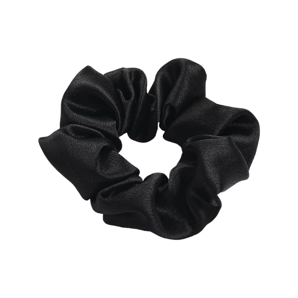 Solid Satin Scrunchies Silk Hair Bands Ponytail Holders Women