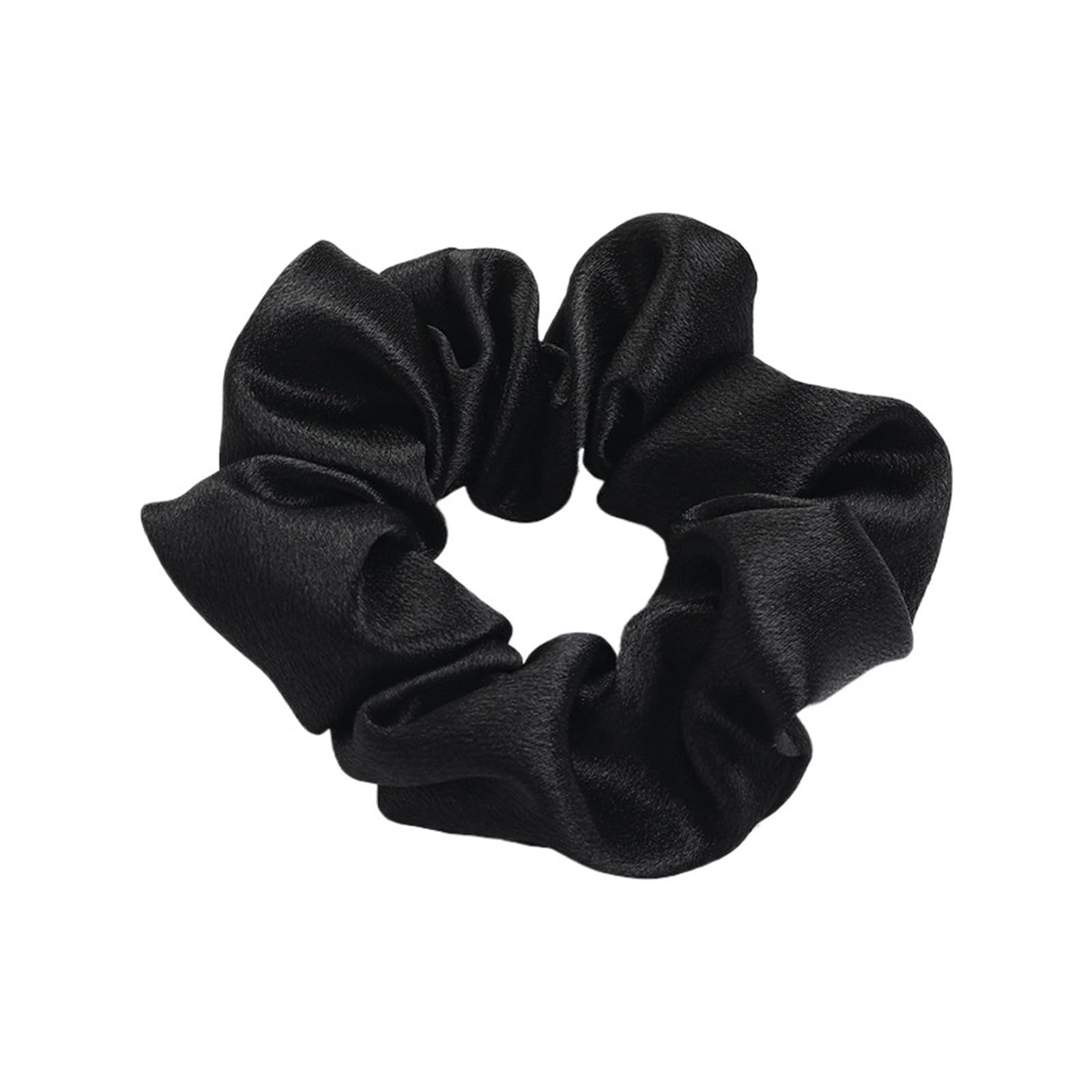 Solid Satin Scrunchies Silk Hair Bands Ponytail Holders Women
