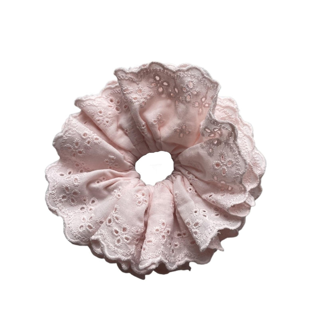 Lace Jacquard Scrunchies Elastic Ponytail Hair Ties Women
