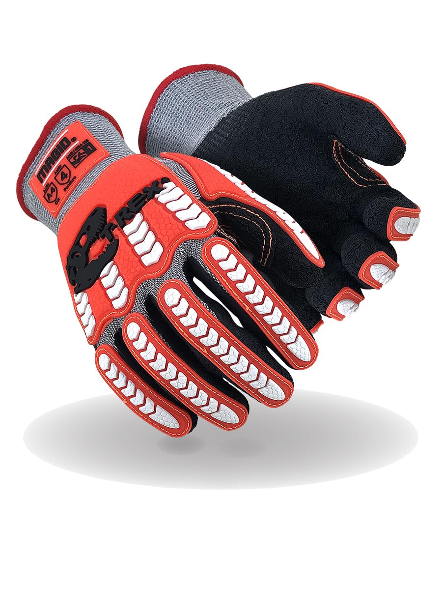 Lightweight Latex Impact Crinkle Grip Work Gloves Industrial Protective Gloves Unisex